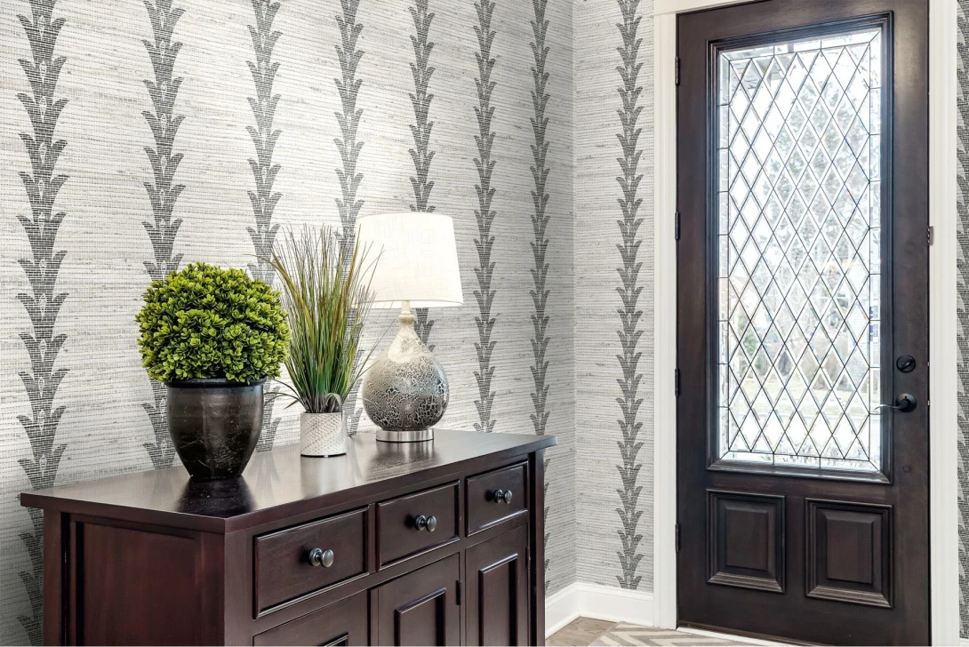 Wallquest JC31500 Grasseffects 2 Valentine Clean Linen - tapeta w paski roślinne