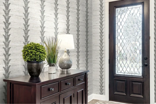 Wallquest JC31500 Grasseffects 2 Valentine Clean Linen - tapeta w paski roślinne