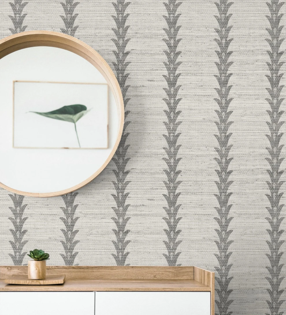 Wallquest JC31500 Grasseffects 2 Valentine Clean Linen - tapeta w paski roślinne