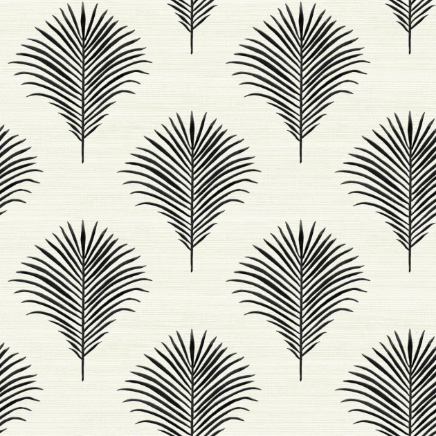 Wallquest GL20200 Grasslands Marco on Grasscloth Grasslands Bold - tapeta materiałowa w liście palm