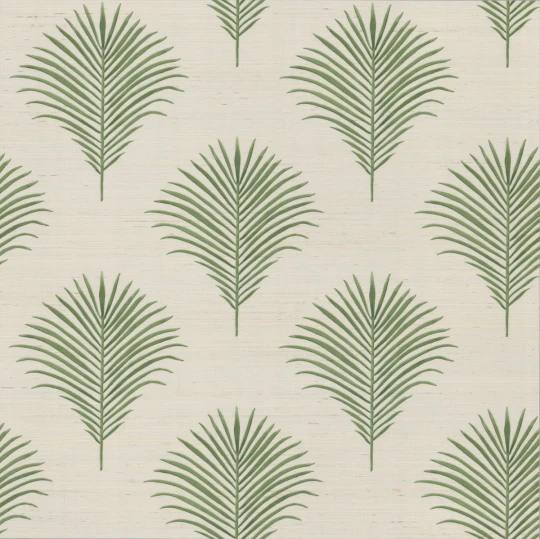 Wallquest GL20204 Grasslands Marco on Grasscloth Grasslands Lush - tapeta materiałowa w liście palm