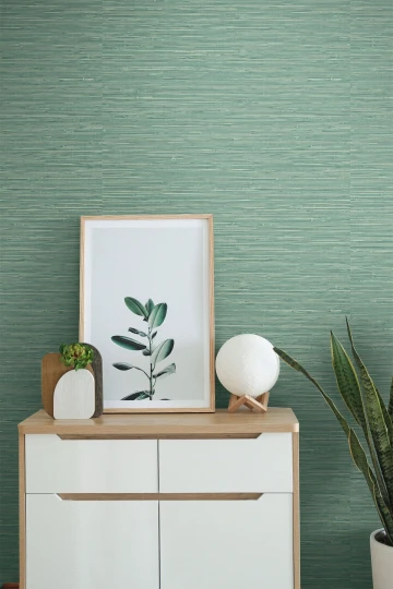 Wallquest GL20304 Grasslands Banni Spring Green - tapeta imitująca tkaninę trawiastą