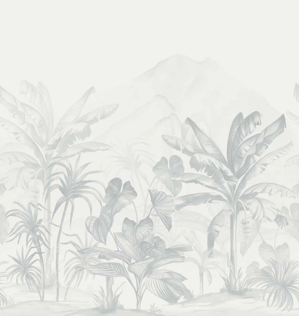 Wallquest GL20908M Grasslands Ikoma Mural Tropics Monotone - mural w egzotyczny pejzaż