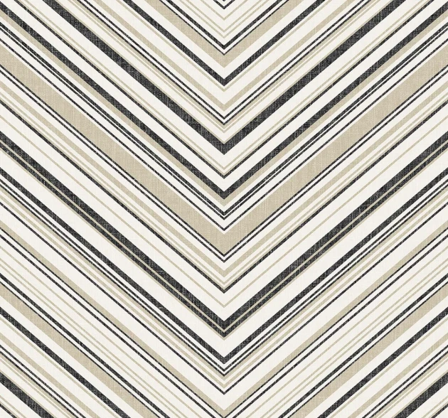 Wallquest SR20000 Nantucket Stripes Revisited Hurley Jet - tapeta w jodełkę