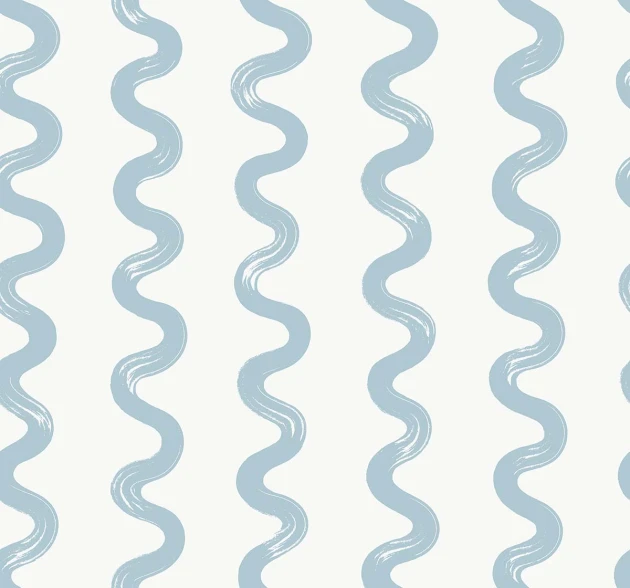 Wallquest SR20312 Nantucket Stripes Revisited Gali Indigo - tapeta w fale