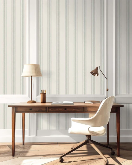 Wallquest SR20604 Nantucket Stripes Revisited Douglas Cryslis - tapeta jak tkanina w paski