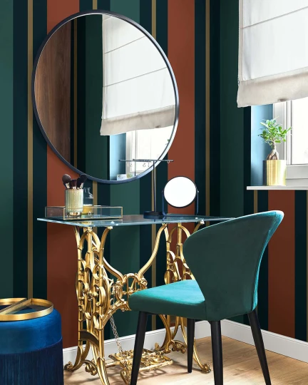 Wallquest SR21301 Nantucket Stripes Revisited Christopher Heartthrob - tapeta w paski