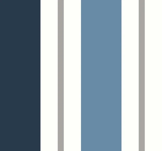 Wallquest SR21302 Nantucket Stripes Revisited Christopher Wedgewood Blue - tapeta w paski