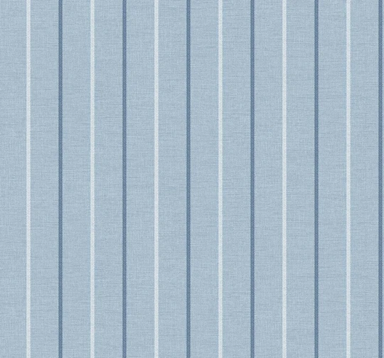 Wallquest SR21512 Nantucket Stripes Revisited Mira Ink Wash - tapeta w cienkie paski