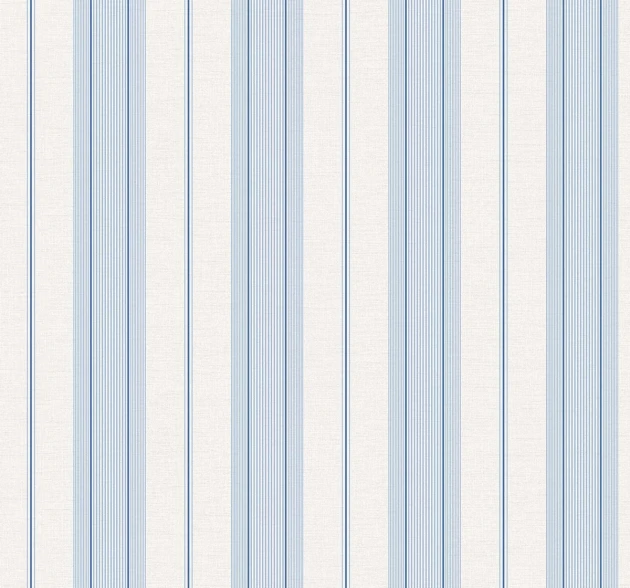 Wallquest SR21612 Nantucket Stripes Revisited Sailor Bluebell - tapeta w paski