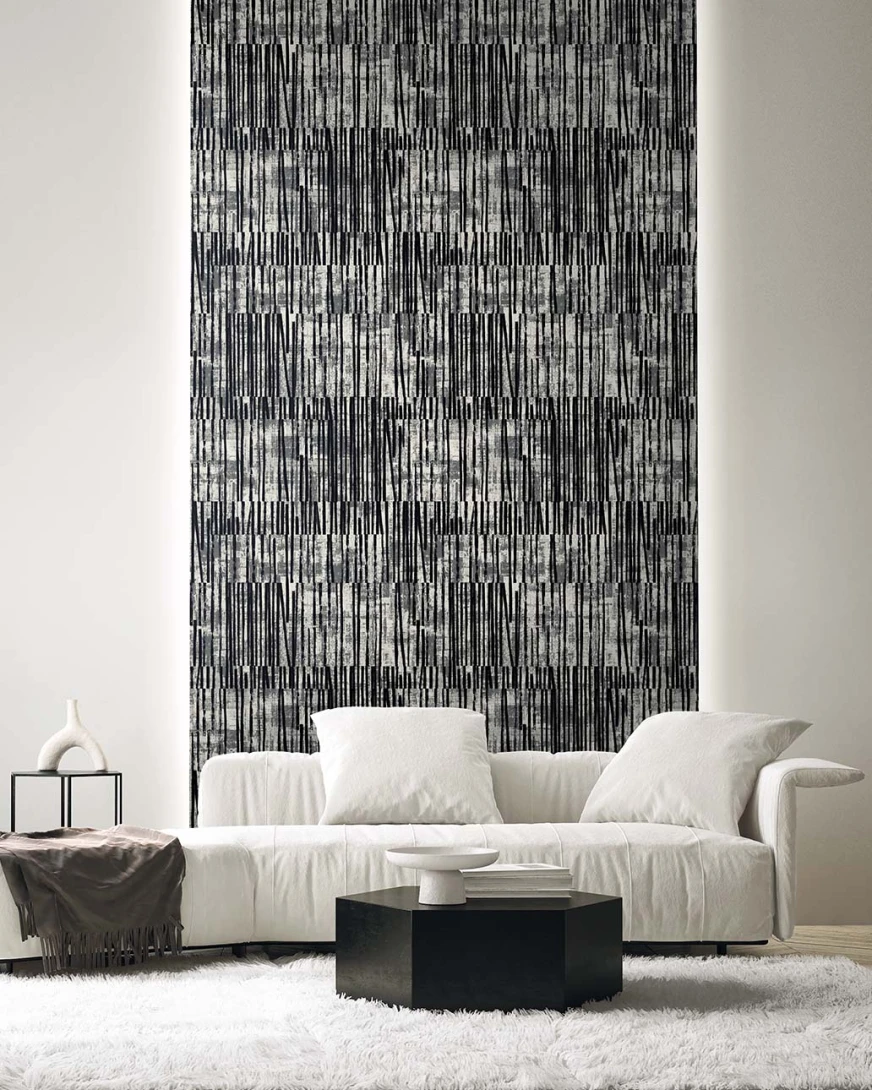 Wallquest EL20000 Neutral Elements Serapha Piano - tapeta industrialna w linie