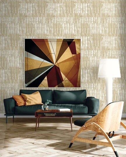 Wallquest EL20007 Neutral Elements Serapha Honey - tapeta industrialna w linie