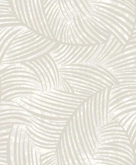 Wallquest EL20605 Neutral Elements Zephyra Oat Milk - tapeta w liście