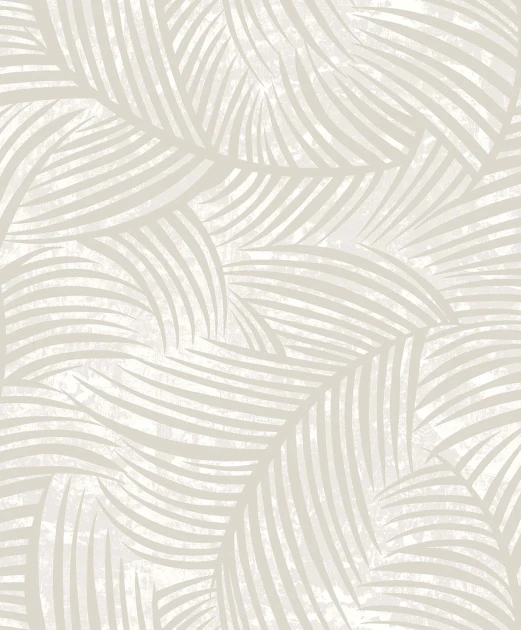 Wallquest EL20605 Neutral Elements Zephyra Oat Milk - tapeta w liście