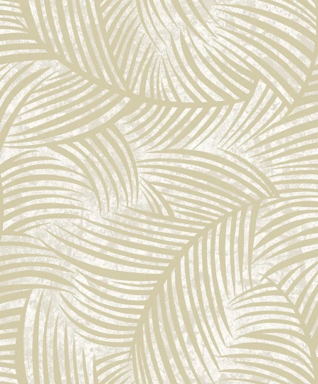 Wallquest EL20607 Neutral Elements Zephyra Glitz Glass Beads - tapeta w liście