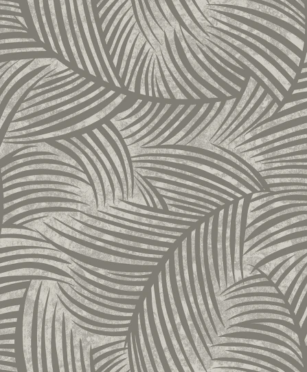 Wallquest EL20610 Neutral Elements Zephyra Cement - tapeta w liście