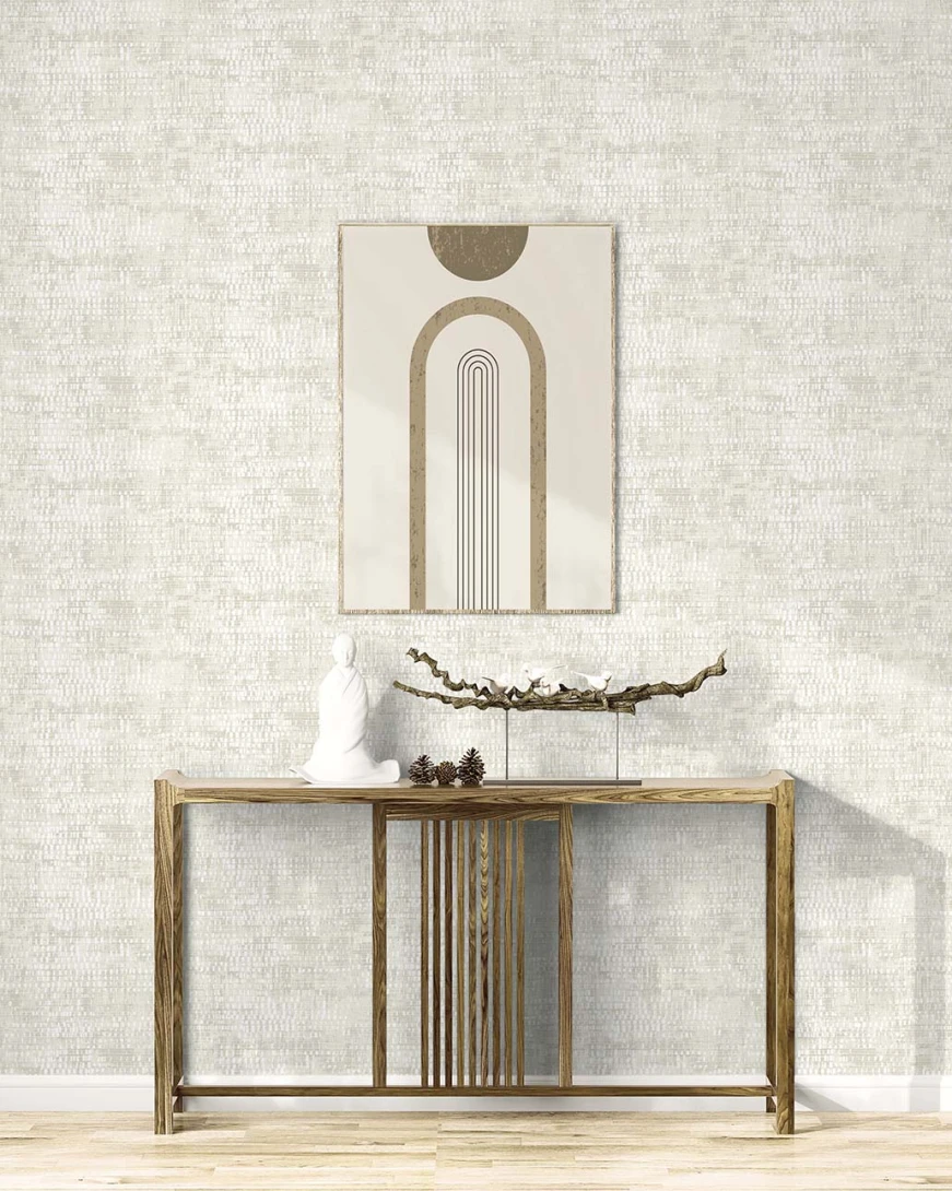 Wallquest EL20700 Neutral Elements White Beach - tapeta geometryczna