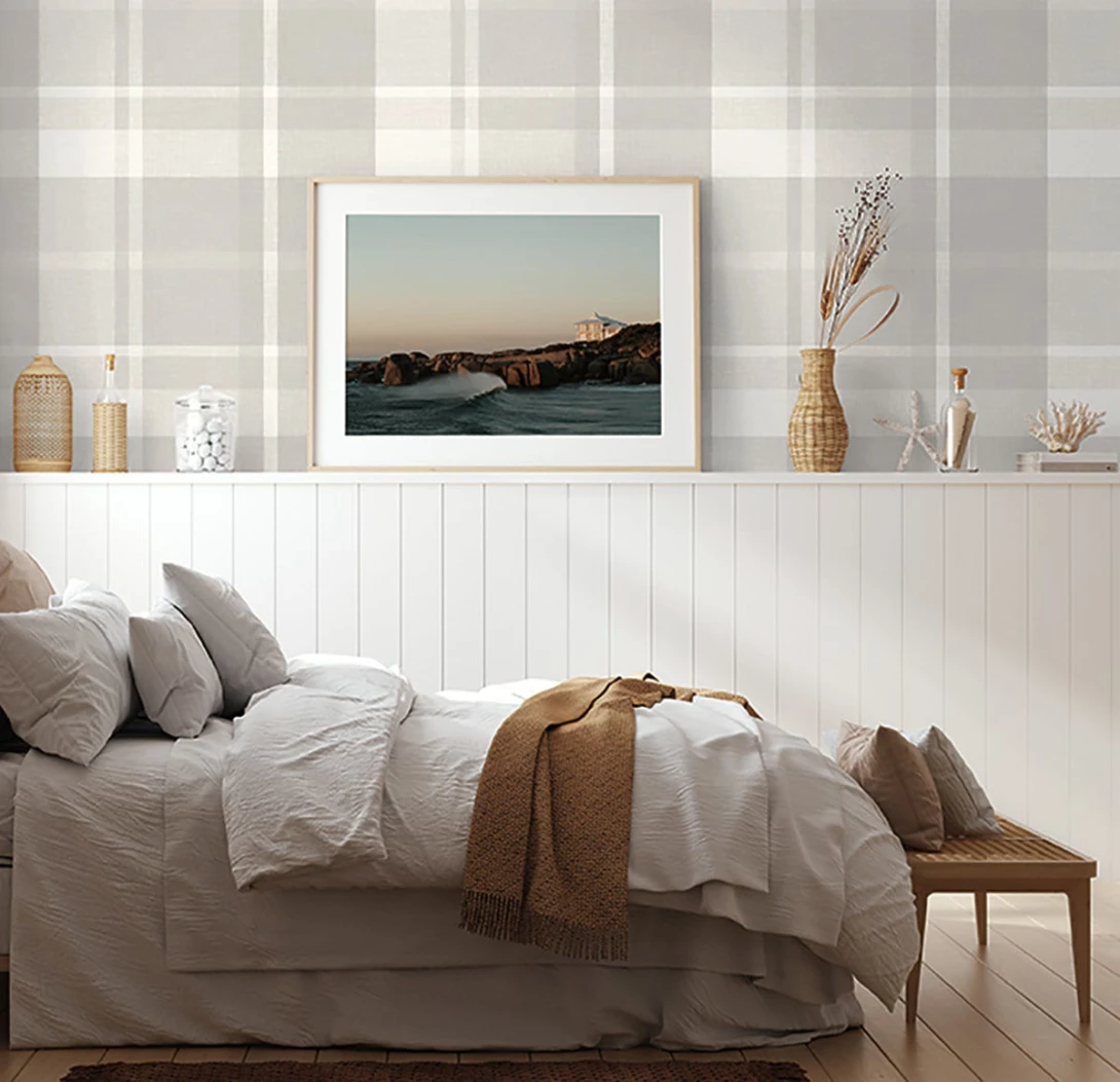 Wallquest EC81118 Newport Madaket - tapeta w kratkę