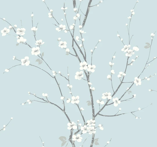 Wallquest EC81802 Newport Monterey - tapeta w kwiaty i drzewo