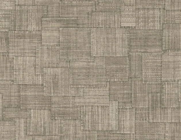 Wallquest RA41715 Raffia Woven Blocks 27 Woodbridge - tapeta geometryczna imitująca splot tkaniny naturalnej