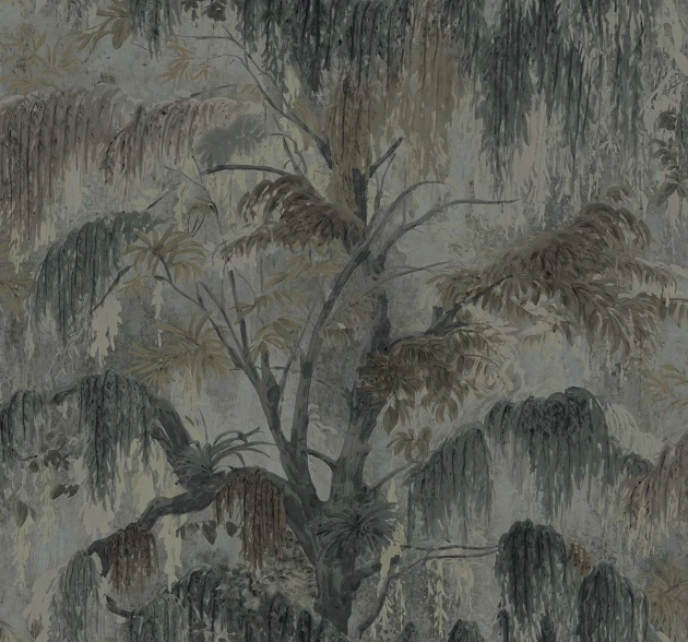 Wallquest TR70200 Trees Spanish Moss Rain - tapeta w egzotyczne drzewa