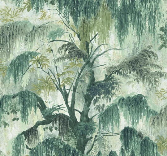 Wallquest TR70208 Trees Spanish Moss Rhino - tapeta w egzotyczne drzewa