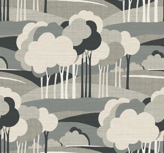 Wallquest TR70308 Trees On the Horizon Tan - tapeta w drzewa