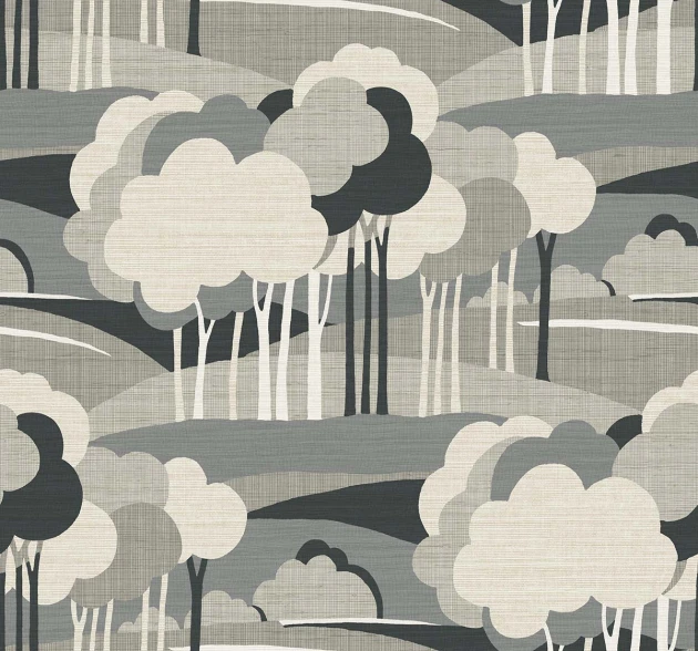 Wallquest TR70308 Trees On the Horizon Tan - tapeta w drzewa