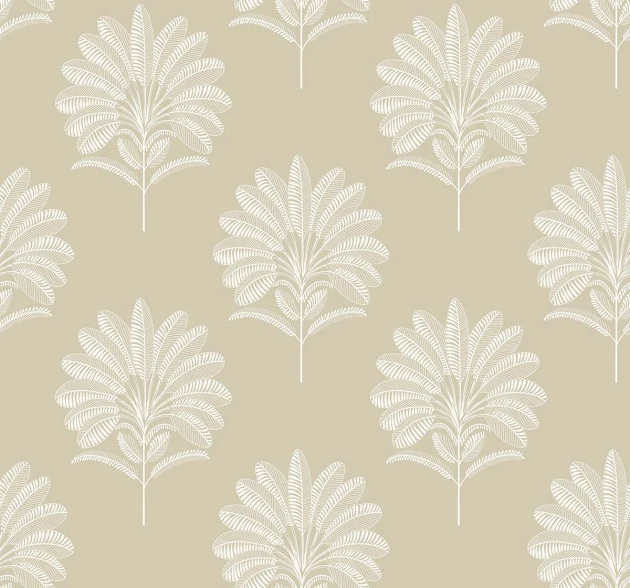 Wallquest TR71005 Trees Mirage Palm Almond - tapeta w liście palmy