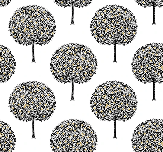 Wallquest TR71300 Trees Fruit Trees Contrasto - tapeta w drzewa cytrusowe