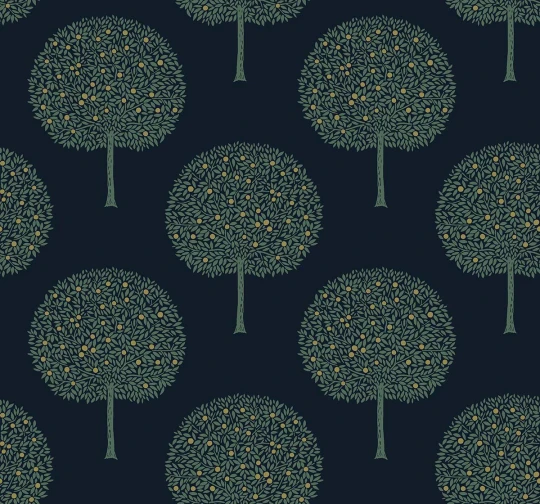 Wallquest TR71302 Trees Fruit Trees Space - tapeta w drzewa cytrusowe