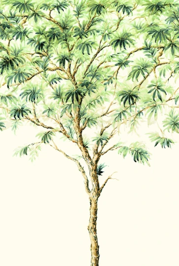 Wallquest TR71504M Trees Serenity Mural Lush - mural w drzewo