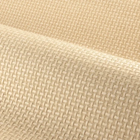 Casamance 71920215 Tramis Fibrosa Beige - tapeta w rzemieślniczy splot