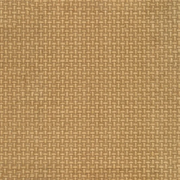 Casamance 71920435 Tramis Fibrosa Ambre - tapeta w rzemieślniczy splot