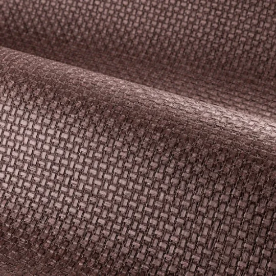 Casamance 71920785 Tramis Fibrosa Aubergine - tapeta w rzemieślniczy splot
