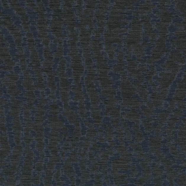 Casamance 71980609 Mimbeau Canon Noir bleu nuit - tapeta tekstylna o żakardowym splocie