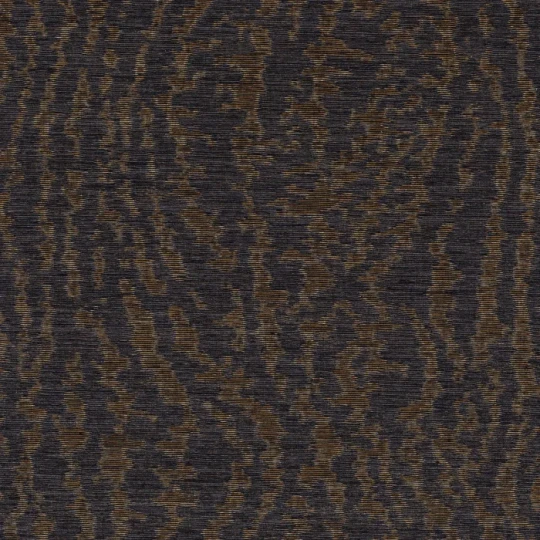 Casamance 71980549 Mimbeau Canon Noir wengé - tapeta tekstylna o żakardowym splocie