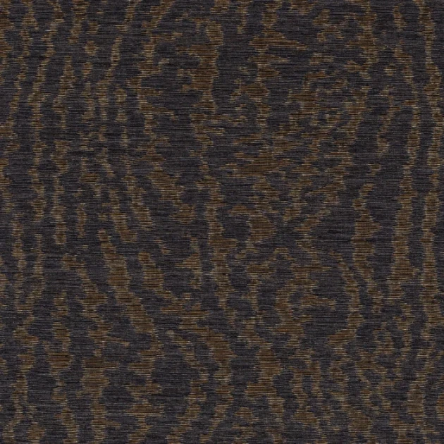 Casamance 71980549 Mimbeau Canon Noir wengé - tapeta tekstylna o żakardowym splocie