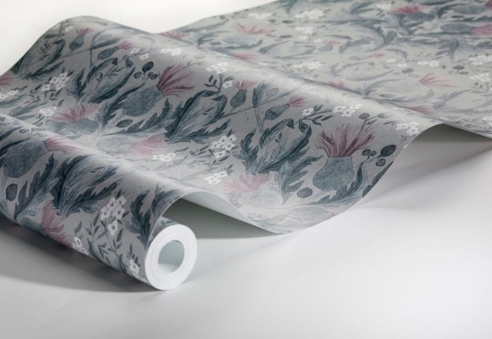 Tapeta Boras Tapeter In Bloom 7204 Thistle