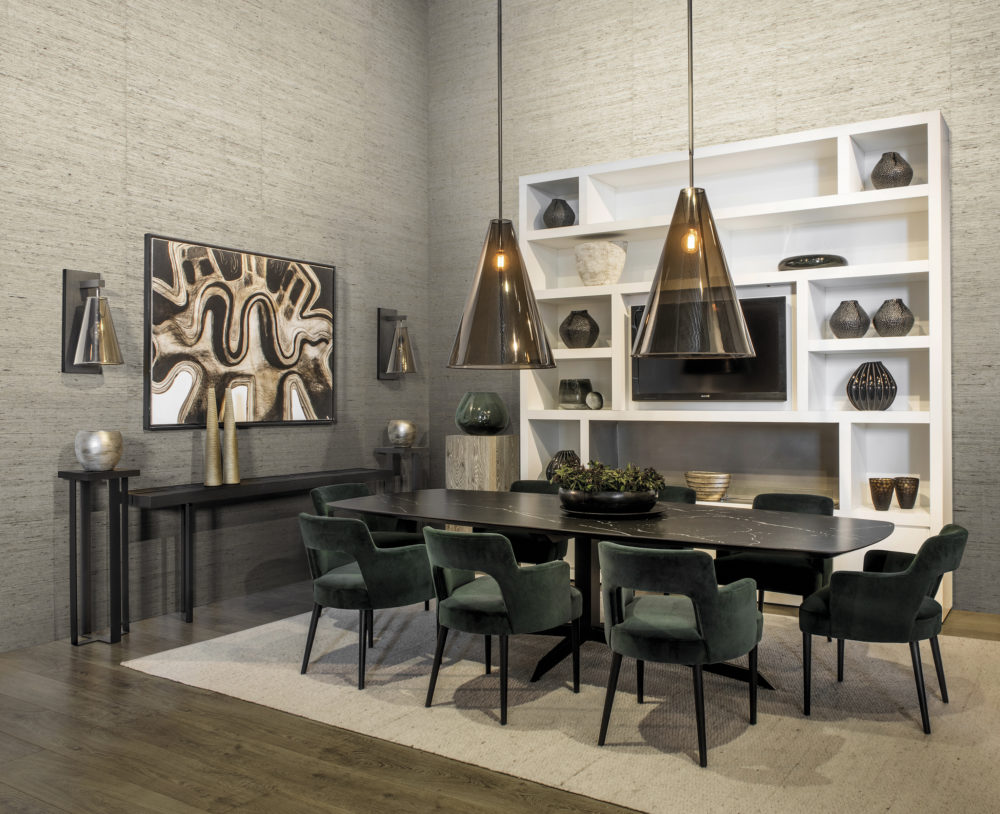 Omexco SRA3201 Seraya - tapeta w prążki z rafii o metalicznym połysku