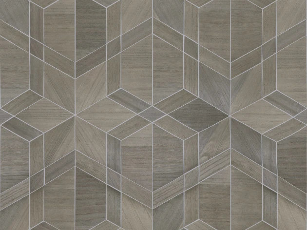 Omexco SYC1120 Sycamore - tapeta geometryczna z forniru drewnianego