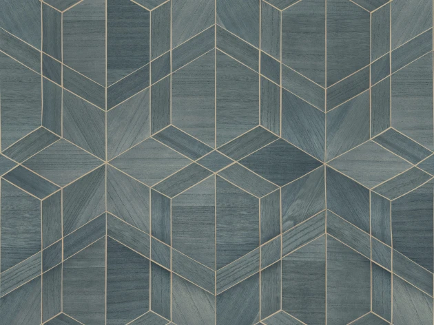 Omexco SYC1130 Sycamore - tapeta geometryczna z forniru drewnianego