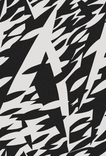 Boras Tapeter 9807W Studio Karl Axel Pehrson Delfinisk Rörelse Black & White - mural geometryczny