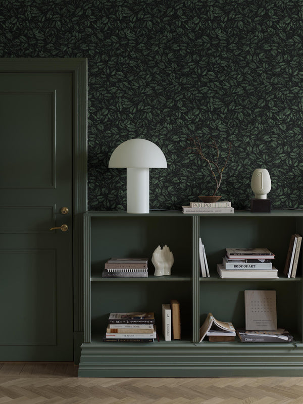 Boras Tapeter 9817W Studio Viola Gråsten Amorina Green - mural w liście
