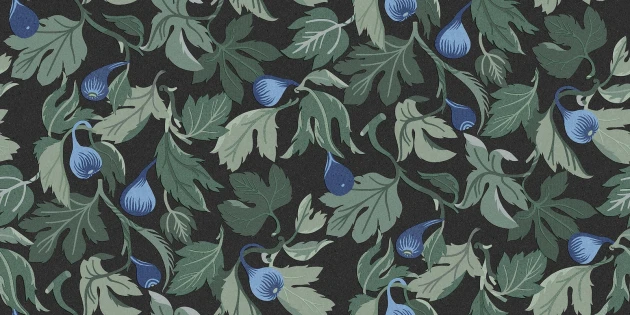 Boras Tapeter 9829W Studio Petra Börner Figs Black - mural w figi