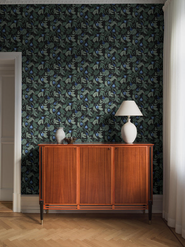 Boras Tapeter 9829W Studio Petra Börner Figs Black - mural w figi