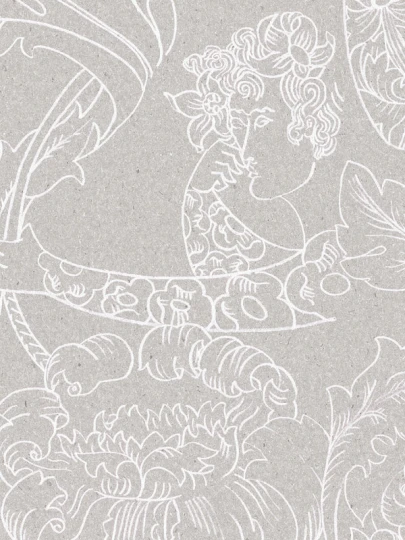 Boras Tapeter 9835W Studio Petra Börner Floral Dream Beige - mural w roślinny