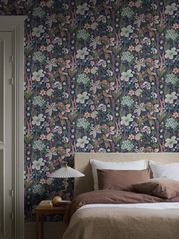 Boras Tapeter 9844W Studio Hanna Werning Friviva Multi - mural w kwiaty