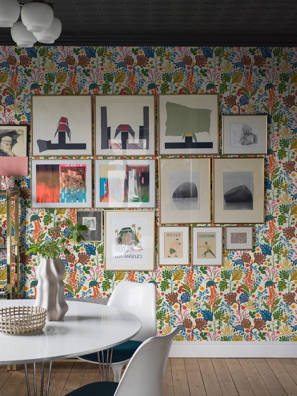 Boras Tapeter 9854W Studio Hanna Werning Turgräs Multi - mural w żółwie i rośliny