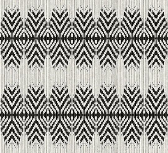 Guy Masureel INT1102 Intact Akono Charcoal - tapeta tekstylna geometryczna ikat